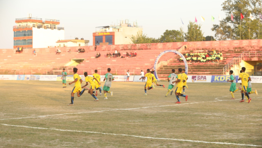 Futsal at धनगढी रंगशाला