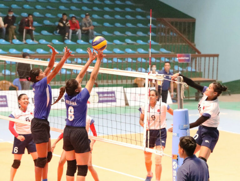 Volleyball at भलिबल कोर्ट