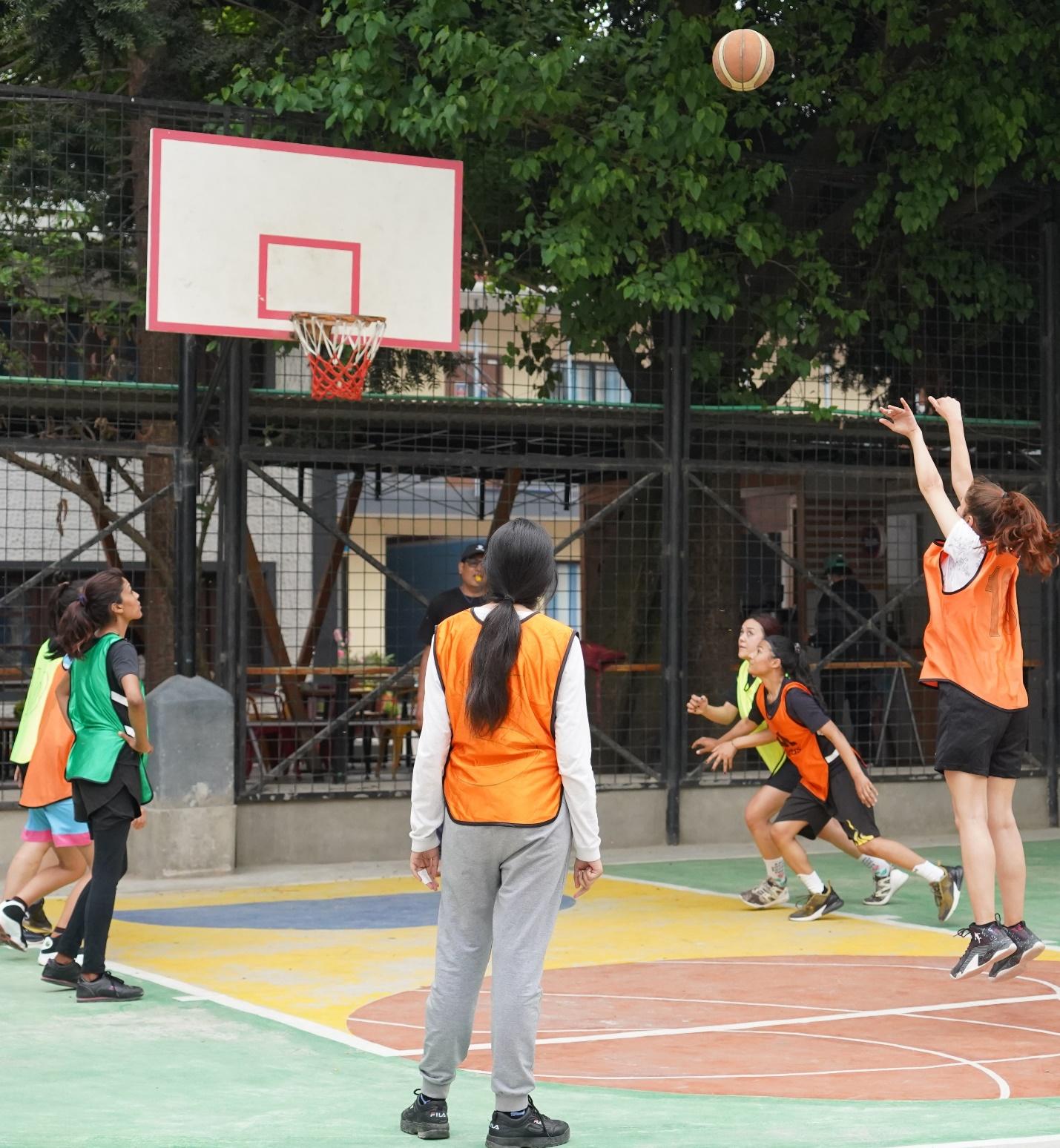 Basketball at Islington College Basketball Court