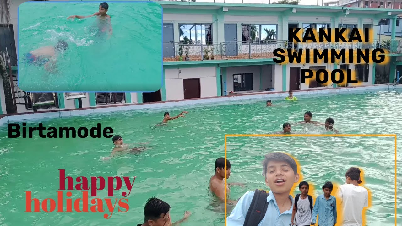 Swimming at Kankai swimming pool