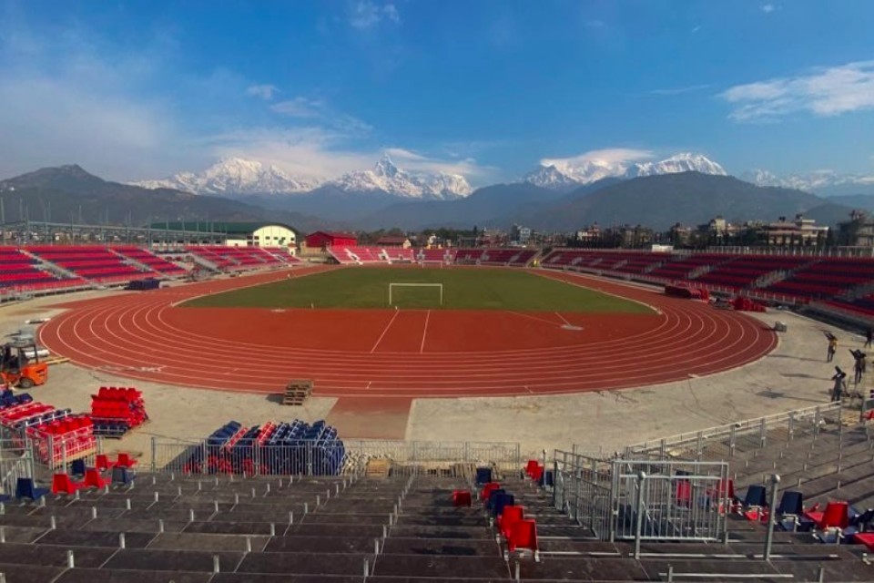 Futsal at Pokhara Rangasala Stadium