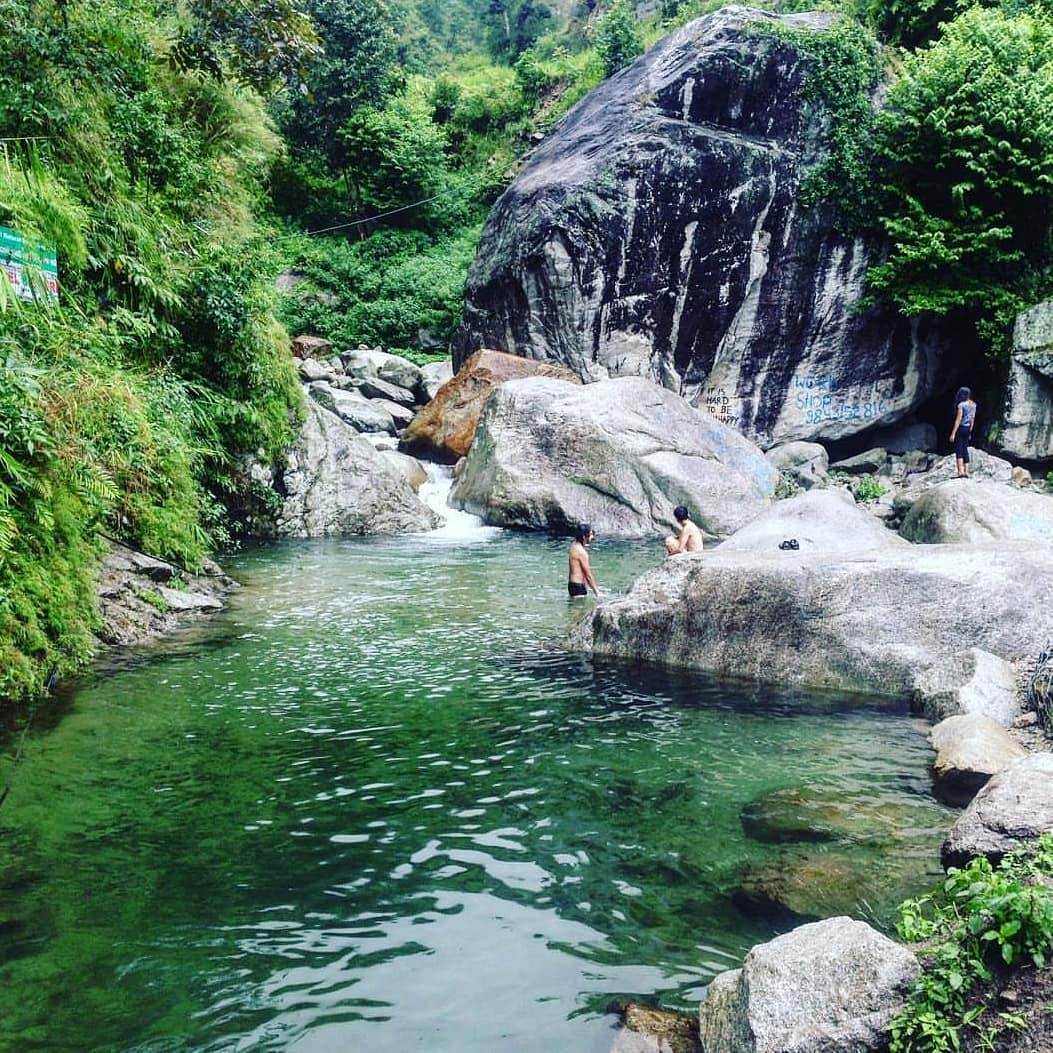 Swimming at Sisneri Natural Pool