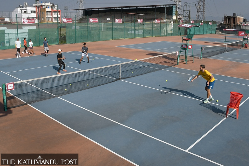 Tennis at Tennis Playground